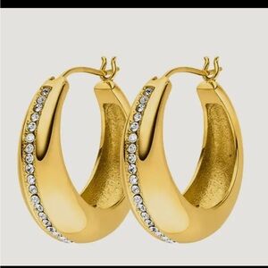 Crystal Hoop Earrings